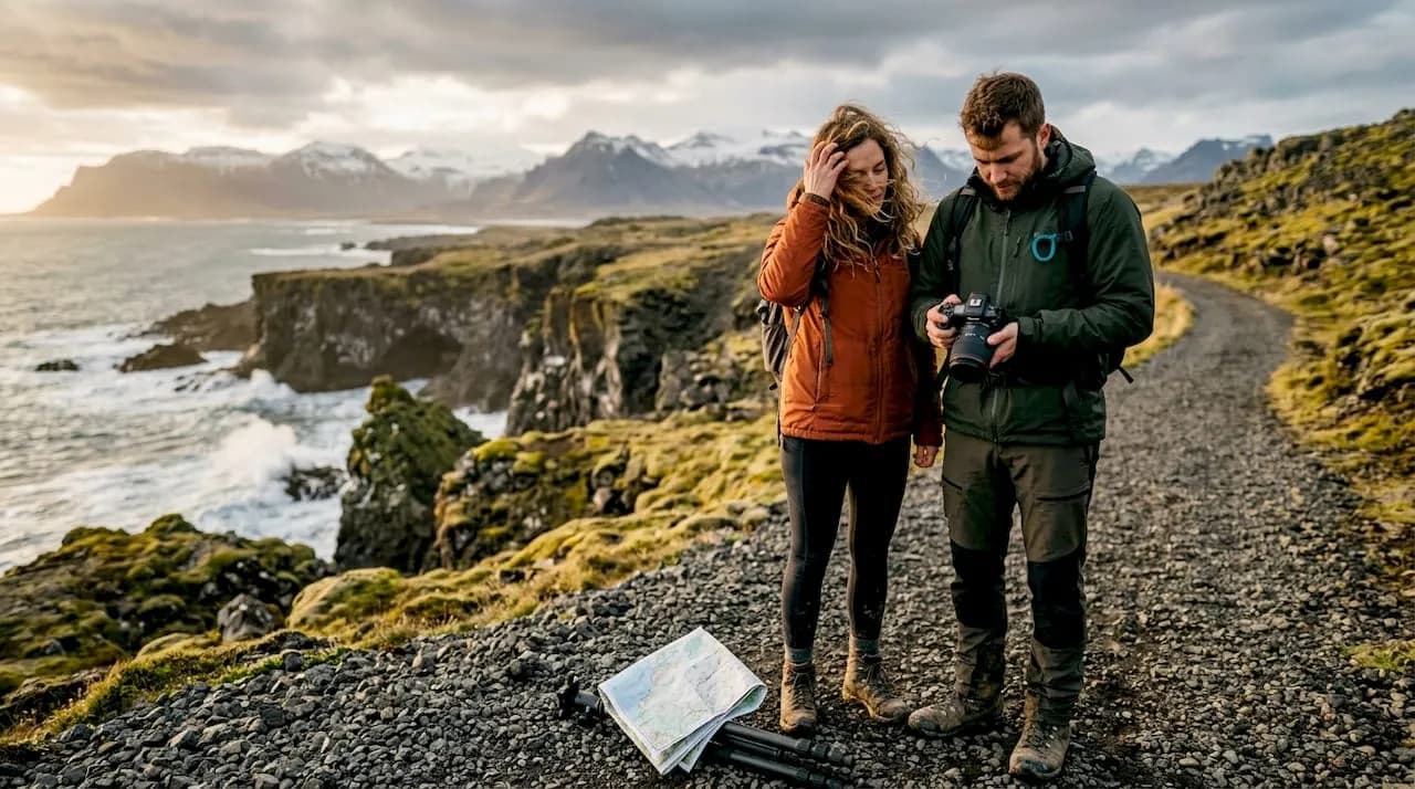 Step-by-step client photography journey for Iceland